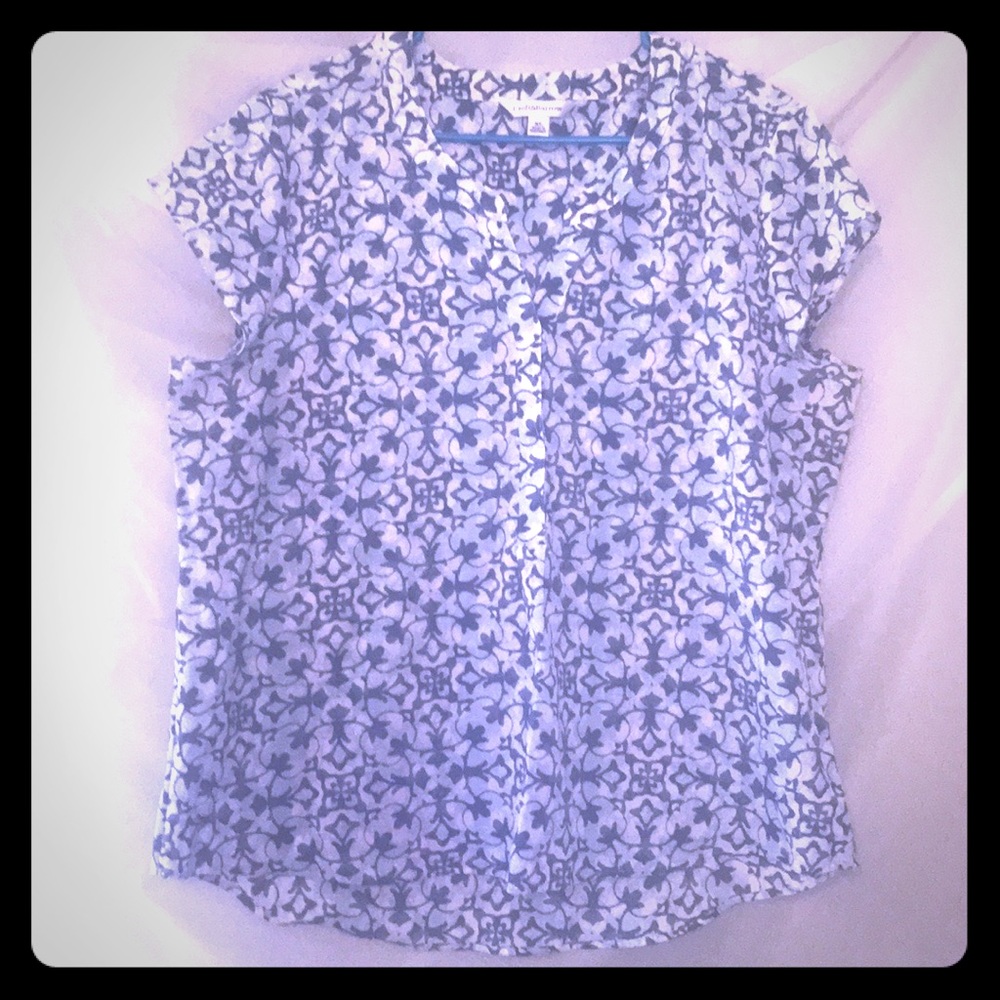 Cap sleeve 100% polyester top